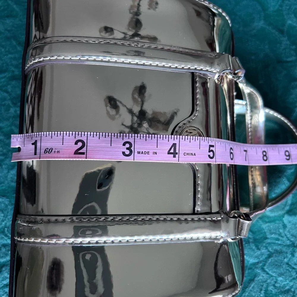 Metallic Gold MICHAEL KORS Small Duffle Crossbody/ Pale Gold - Picture 7 of 9